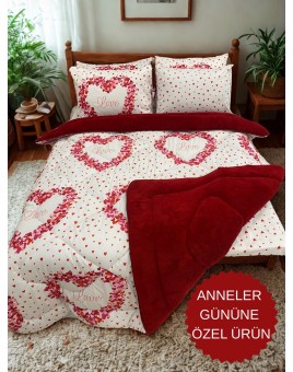 ETE HOMETEX ÇİFT KİŞİLİK WELSOFT UYKU SETİ LOVE 8696474231860